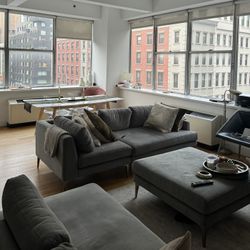 West Elm Andes 3-Piece Ottoman Sectional