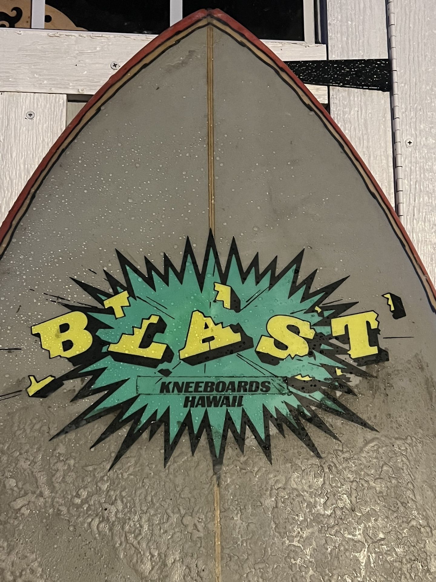 Vintage Blast Hawaii Kneeboard Surf Surfboard Old School Quad for Sale
