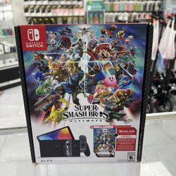 Nintendo Switch OLED Smash Bros Bundle! Finance For $50 Down Payment!!