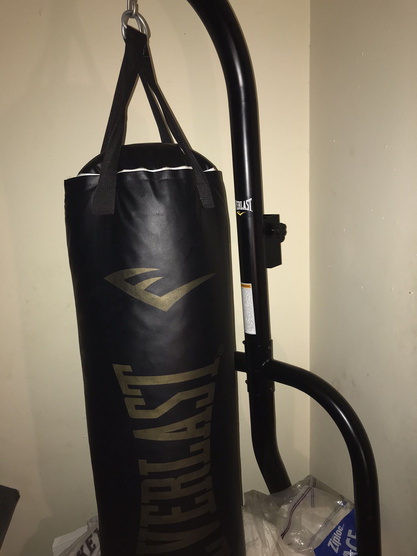 Punching bag with stand and speed bag brand new
