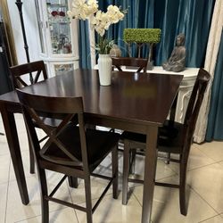 High Dining Table Set