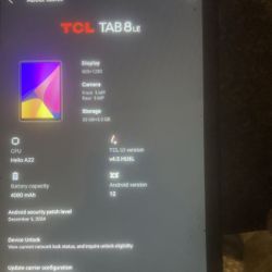 TCL TAB8 LE Android Tablet