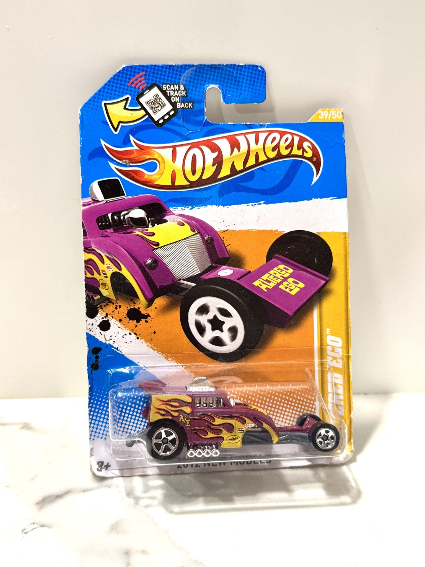 Hot Wheels Altered Ego 2012 New Models #39/247 Purple Flames Larry Wood