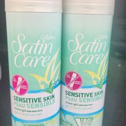 (2) Gillette Satin Care Shave Gel, 7 oz each 