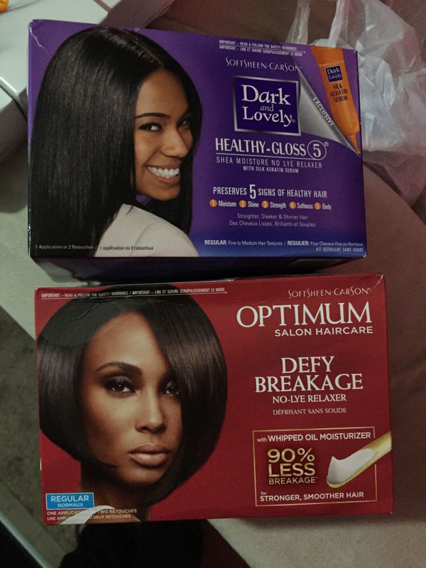 Optimum Hair Care Defy Breakage No Lie Relaxer And Dark And Lovely