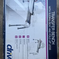 New In Box. Transfer Bench With Sliding Seat 