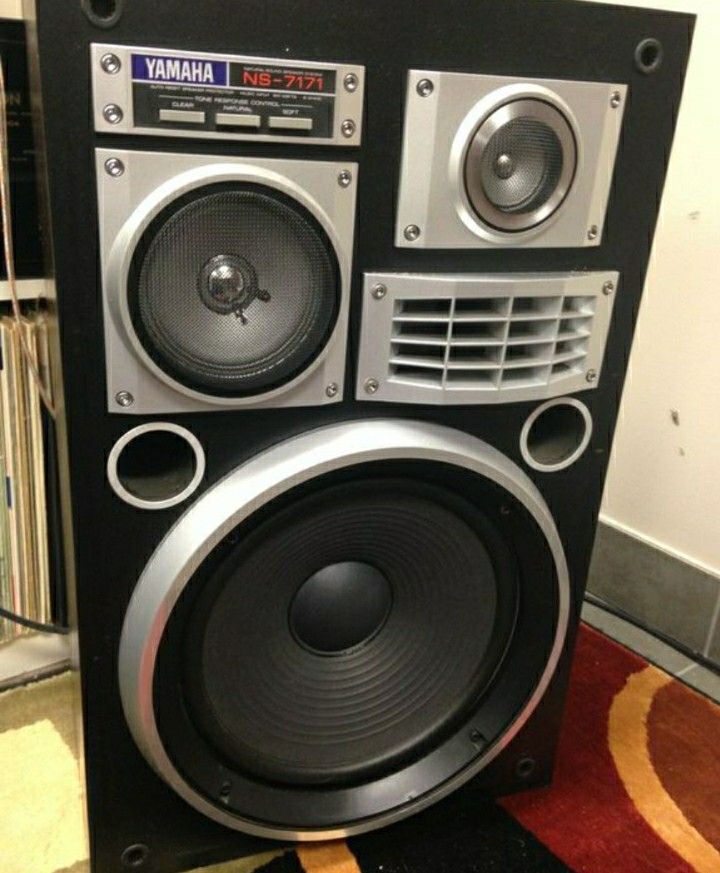 Vintage 1974 YAMAHA NS-7171 4WAY STEREOSPEAKERS W/ Built In Tone