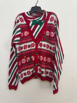 Blizzard Bay Men's XL Ugly Christmas Sweater Cardigan