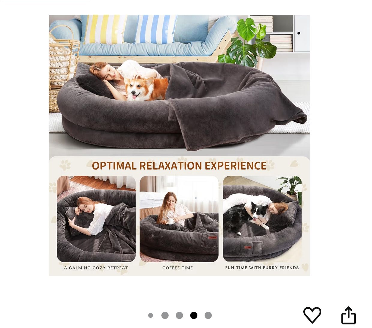 Big Human Inflatable Dog Bed.