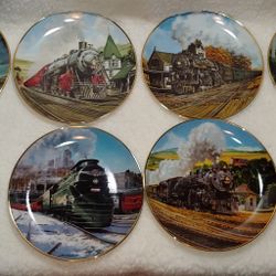 Great American Train Series Collector's Plate Set