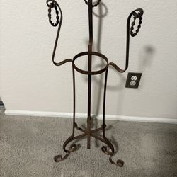 Rustic Metal Plant Stand