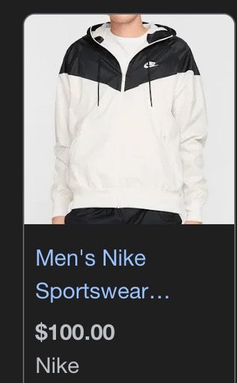 Nike Windbreaker Original Price $100