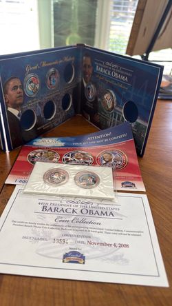 Authentic Barack Obama 24 carat layered coins