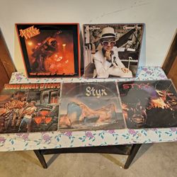 5 Vintage Record Albums 