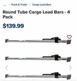 Cargo control round tube bars ( used in big rig trailers)