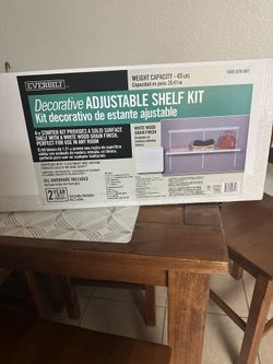 4 ft decorative adjustable shelf