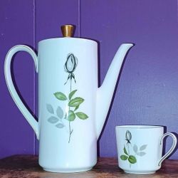 Seltmann Weiden Monika with a grey and green rose motif