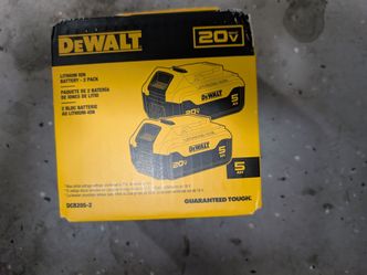 DeWalt 5ah  batteries