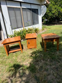 End tables solid wood