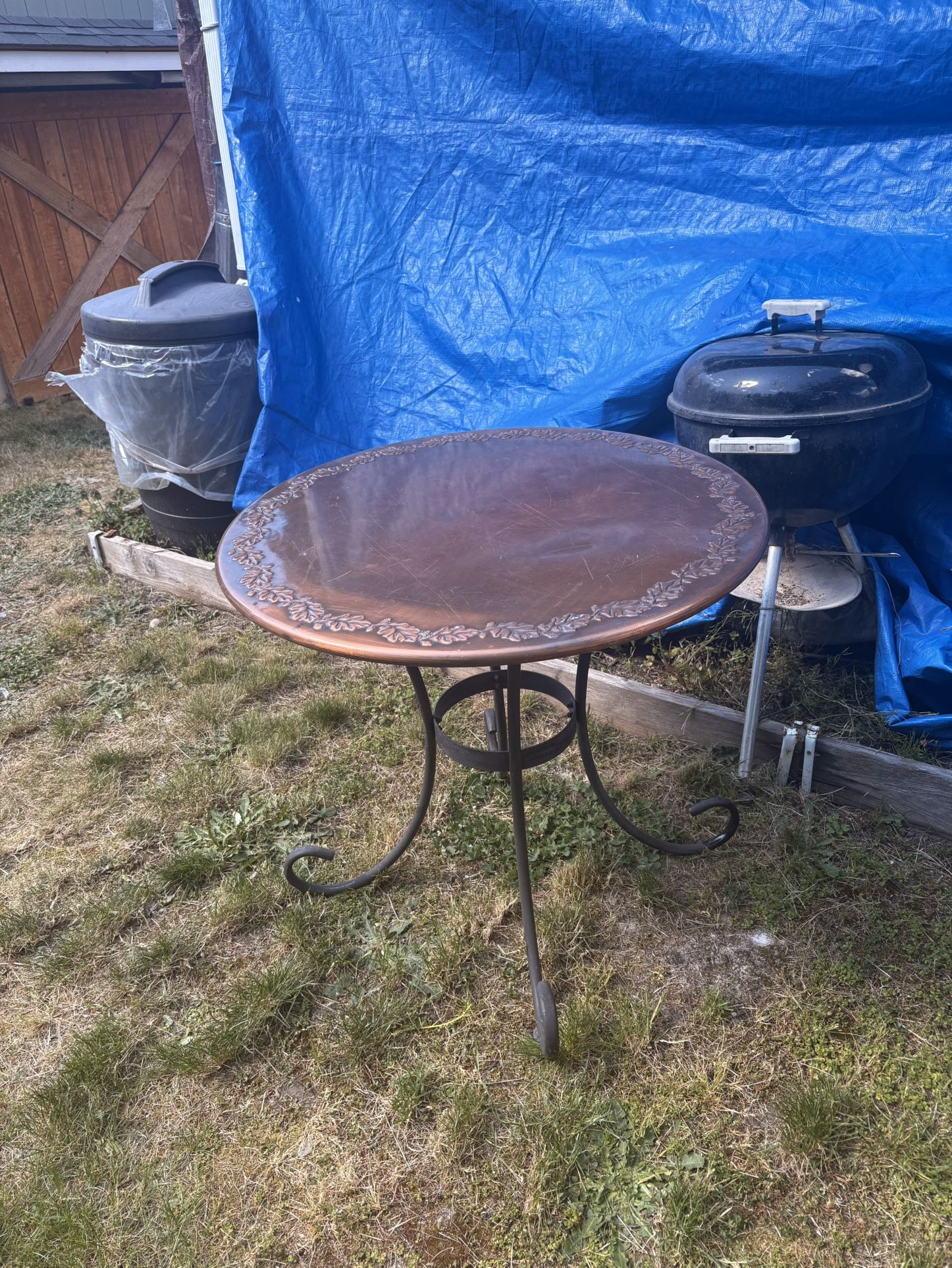 Round Copper Table