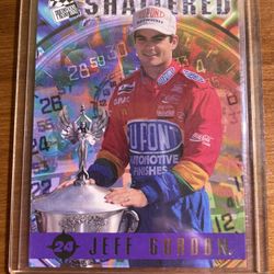 Jeff Gordon Shattered Trading Card 