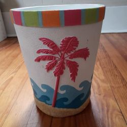 Beachy Plant Pot/Wastebasket