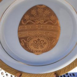 Centurion Colllection Gold Plated Easter Egg Plate