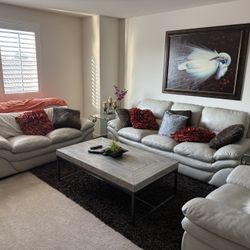Authentic Leather 3 Set Couch