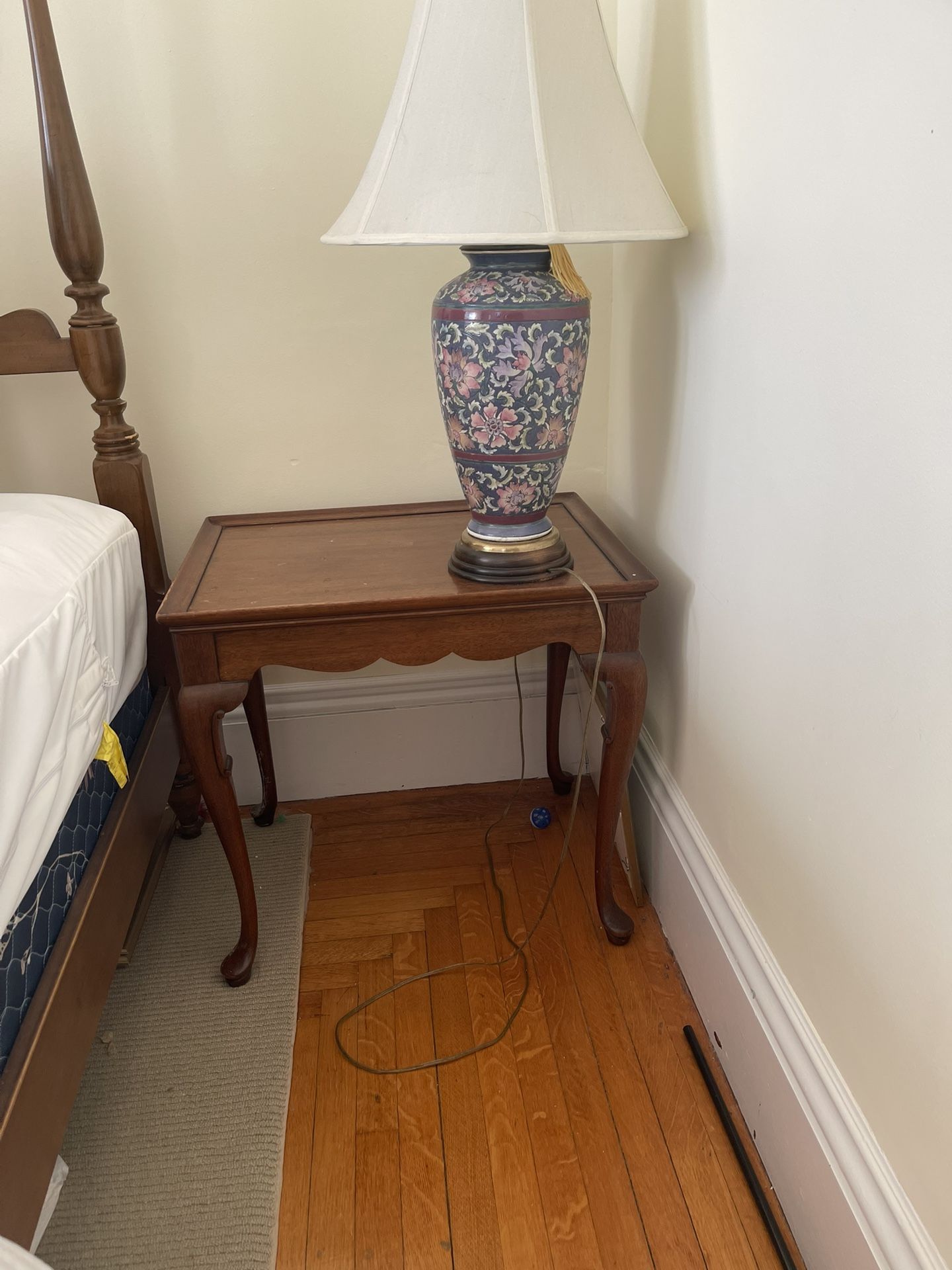 Retro Vintage Solid Wood End Table