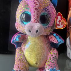 Ty Beanie Boos  FLINT the Dragon Stuffed Animal Plush NEW 2024 MW(6 Inch)