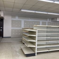 Grocery gondola shelving 