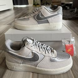 Women's Nike Air Force 1 '07 LX SE AF1 Athletic Club Shoes - Grey - Size 7.5