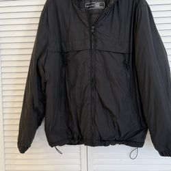 Black Windbreaker XL