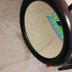 28" wooden framed mirror pickup only cash