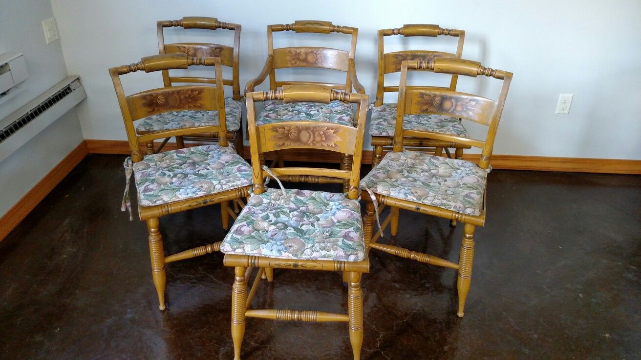 L. Hitchcock antique chairs