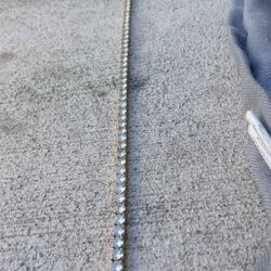 Unise titanium gold plated diamond necklace lab diamonds