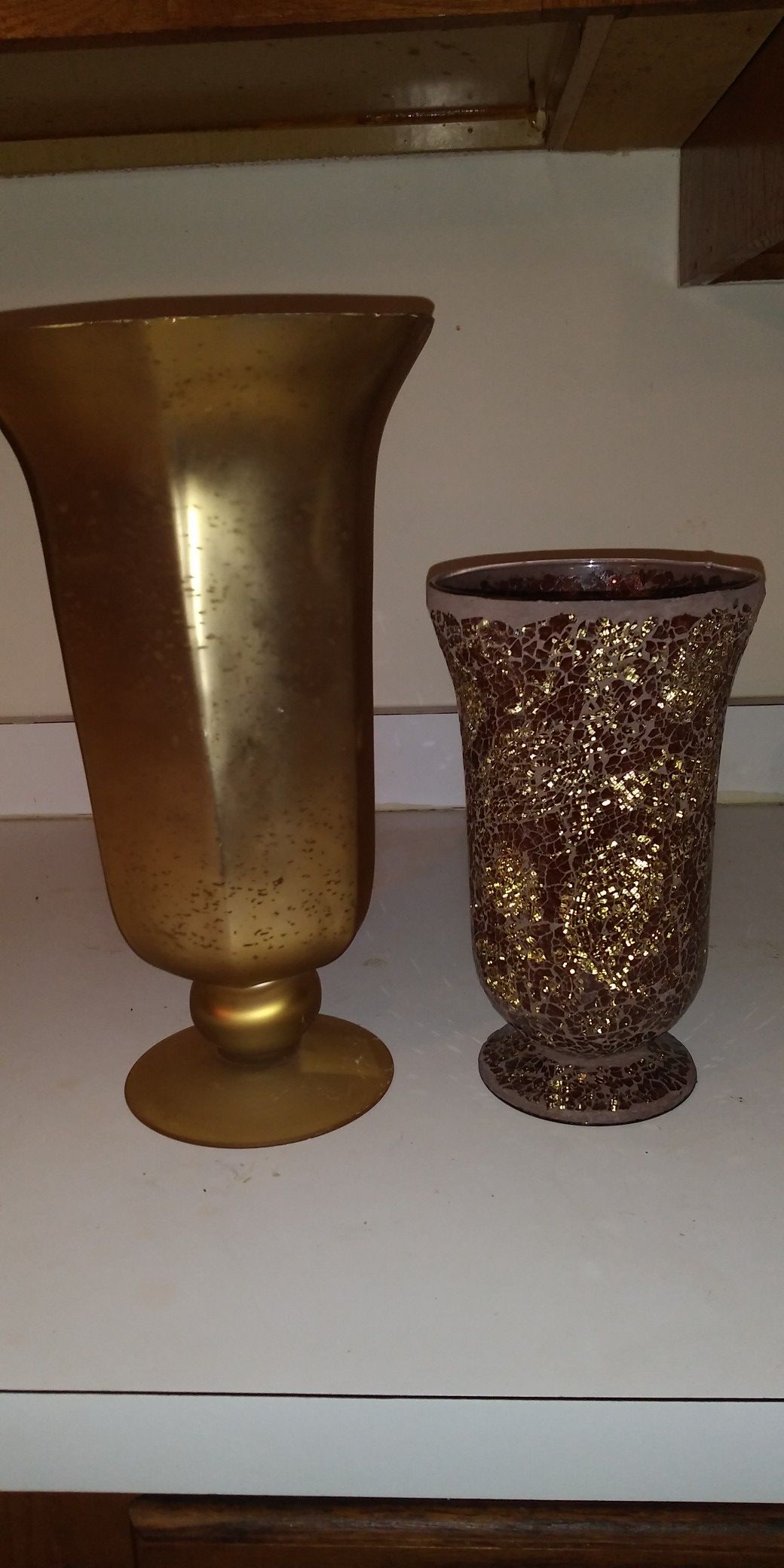 2 Portofino Glass Candle Holders