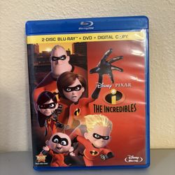 Disney Pixar The Incredibles 2 Disc Blu-Ray, DVD, & Digital Copy 4 Disc Combo Pack