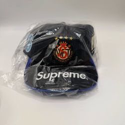 Supreme x Fiji water 6 panel hat