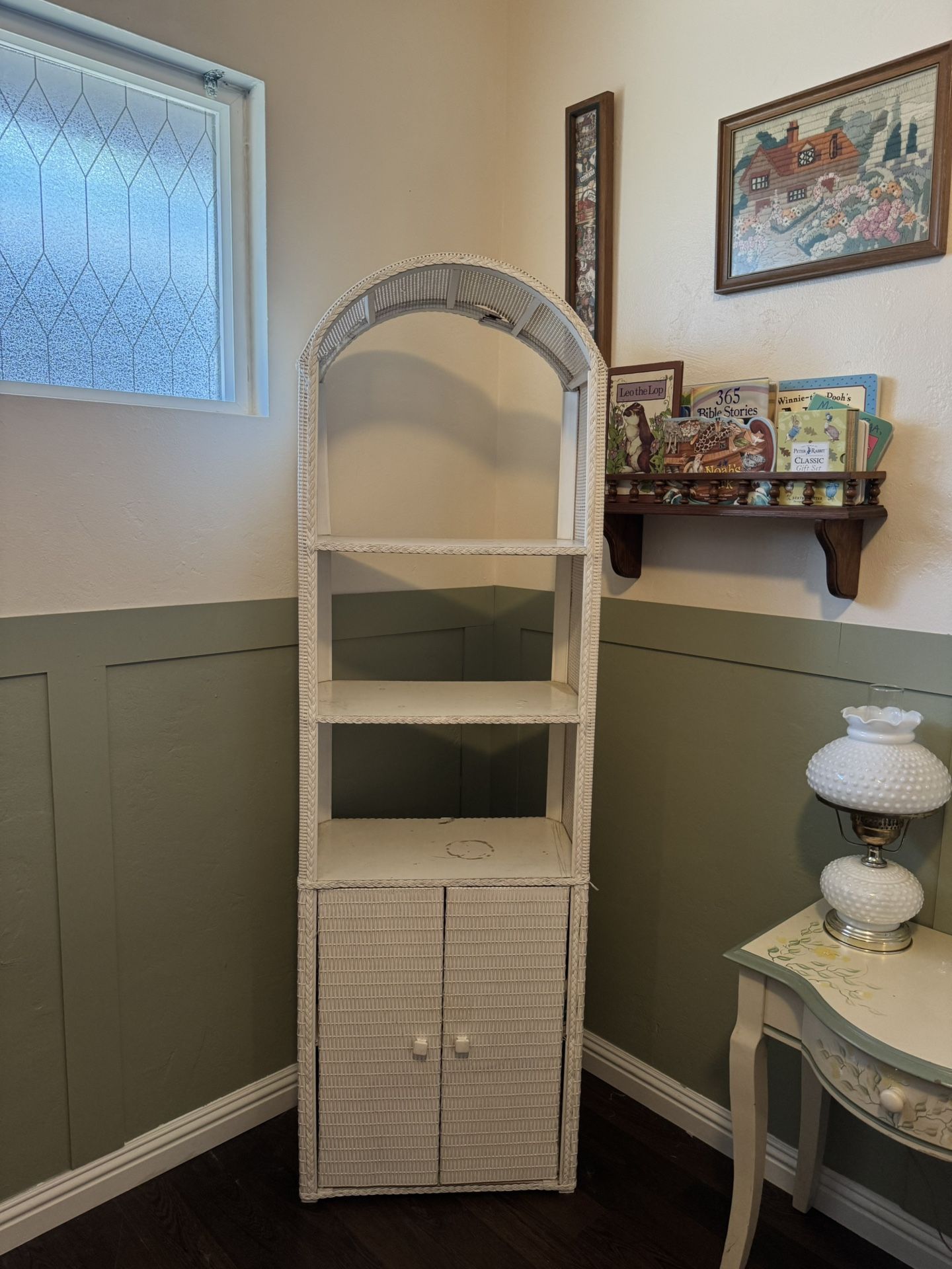 Vintage Arch Shelf Cabinet