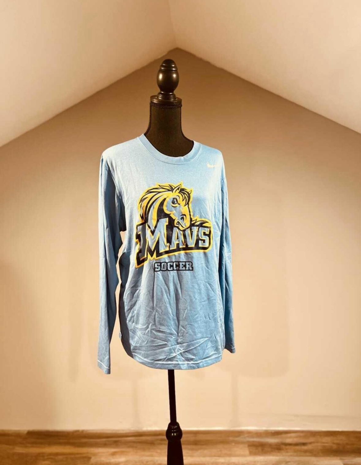 Light Blue Nike Dri-Fit Long Sleeve - Small