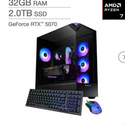 iBUYPOWER Element Gaming PC Desktop - AMD Ryzen 7 9800X3D
