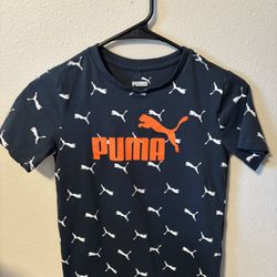 Boys Navy Puma Tee
