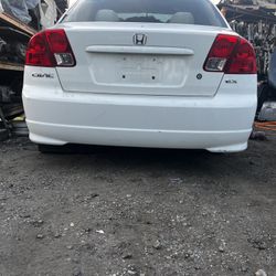 Rear Bumper For 2004 Civic Ex In White