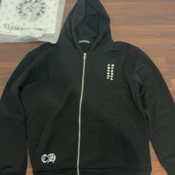 Chrome Hearts Men’s Vertical Letter Zip-up Hoodie