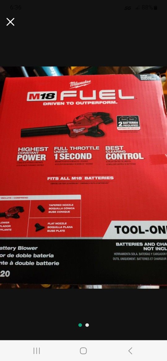 M18 FUEL Dual Battery 145 MPH 600 CFM 18V Lithium-Ion Brushless Cordless Handheld Blower (Tool-Only)