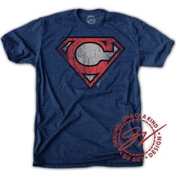 GV Art Cleveland Guardians MLB tshirt Large NEW superhero