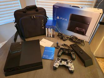 PS4 2TB Bundle - Complete in Box - 2 Controllers, Carrying Case & 7 Games