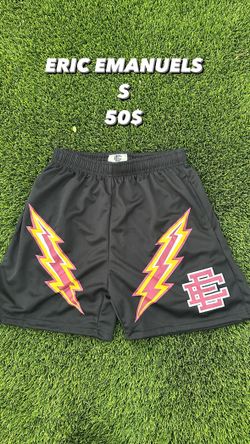 ERIC EMANUEL SHORTS BLACK AND RED