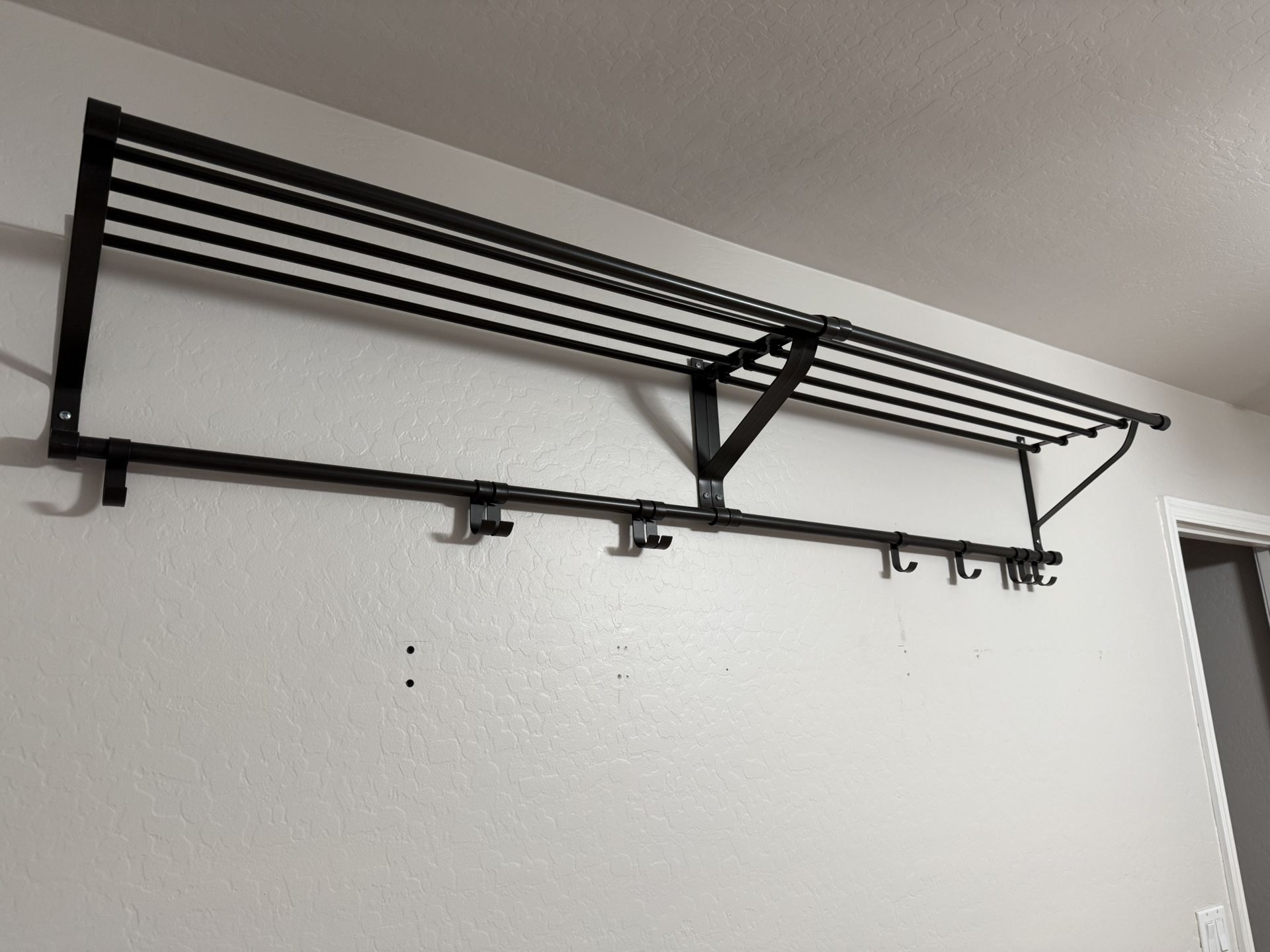 Metal Shelves With Hooks